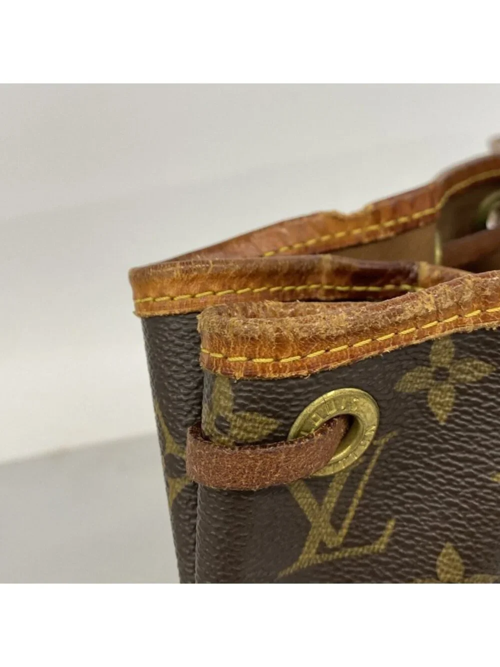 Louis Vuitton Shoulder Bag Monogram Petit Noe Brown